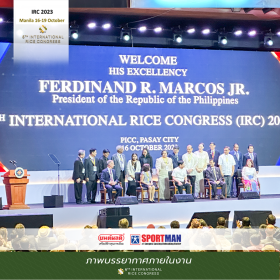 งาน 6th International Rice Congress 2023 จัดขึ้นโดย International Rice Research Institute (IRRI) ซึ่งได้รวบรวมผู้เชี่ยวชาญจากทั่วโลกมาร่วมกันแลกเปลี่ยนความรู้และประสบการณ์ด้านข้าว เพื่อพัฒนาระบบการผลิตข้าวให้ยั่งยืนและตอบ สนองต่อความต้องการของผู้บริโภคในปัจจุบัน การเข้าร่วมงานในครั้งนี้เป็นโอกาสที่ดีในการนำเสนอสินค้าอุปกรณ์สำหรับโรงสีข้าว,เเละนำเสนอ ลูกยางสีข้าว สปอร์ตเเมน ( SPORTMAN ) ให้กับผู้เข้าชมงานจากทั่วโลกได้รู้จัก โดยได้รับความสนใจจากผู้เข้าชมงานเป็นอย่างดี